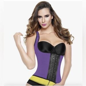 ANN MICHELL Slim Faja Colombian Shapewear Corset Latex Waist Cincher size Small